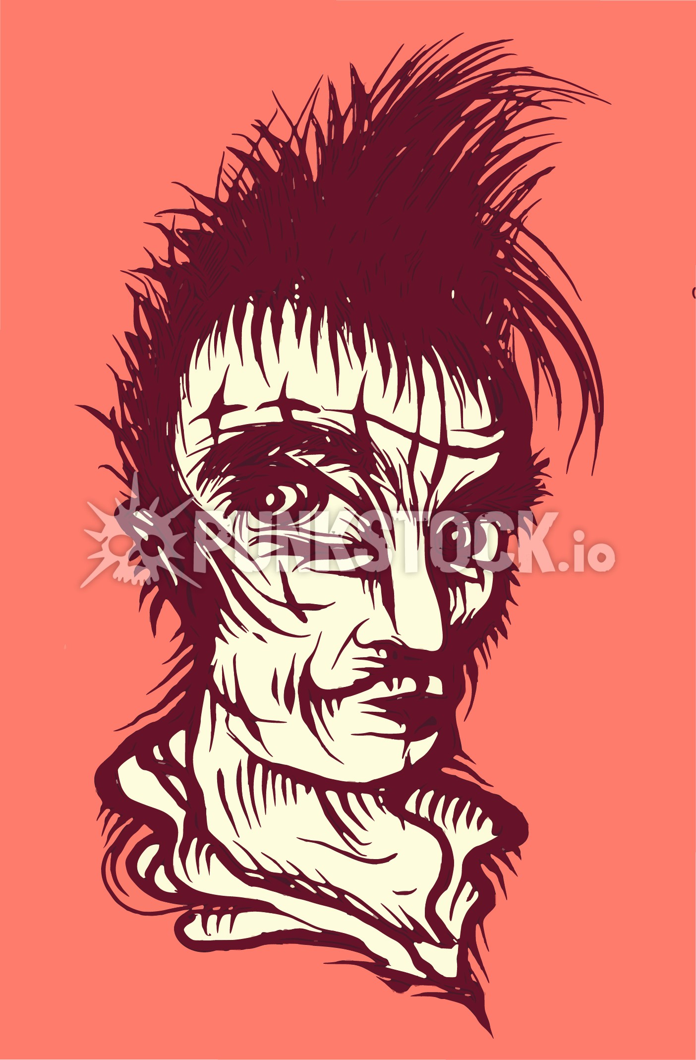 Face head man vector graphic