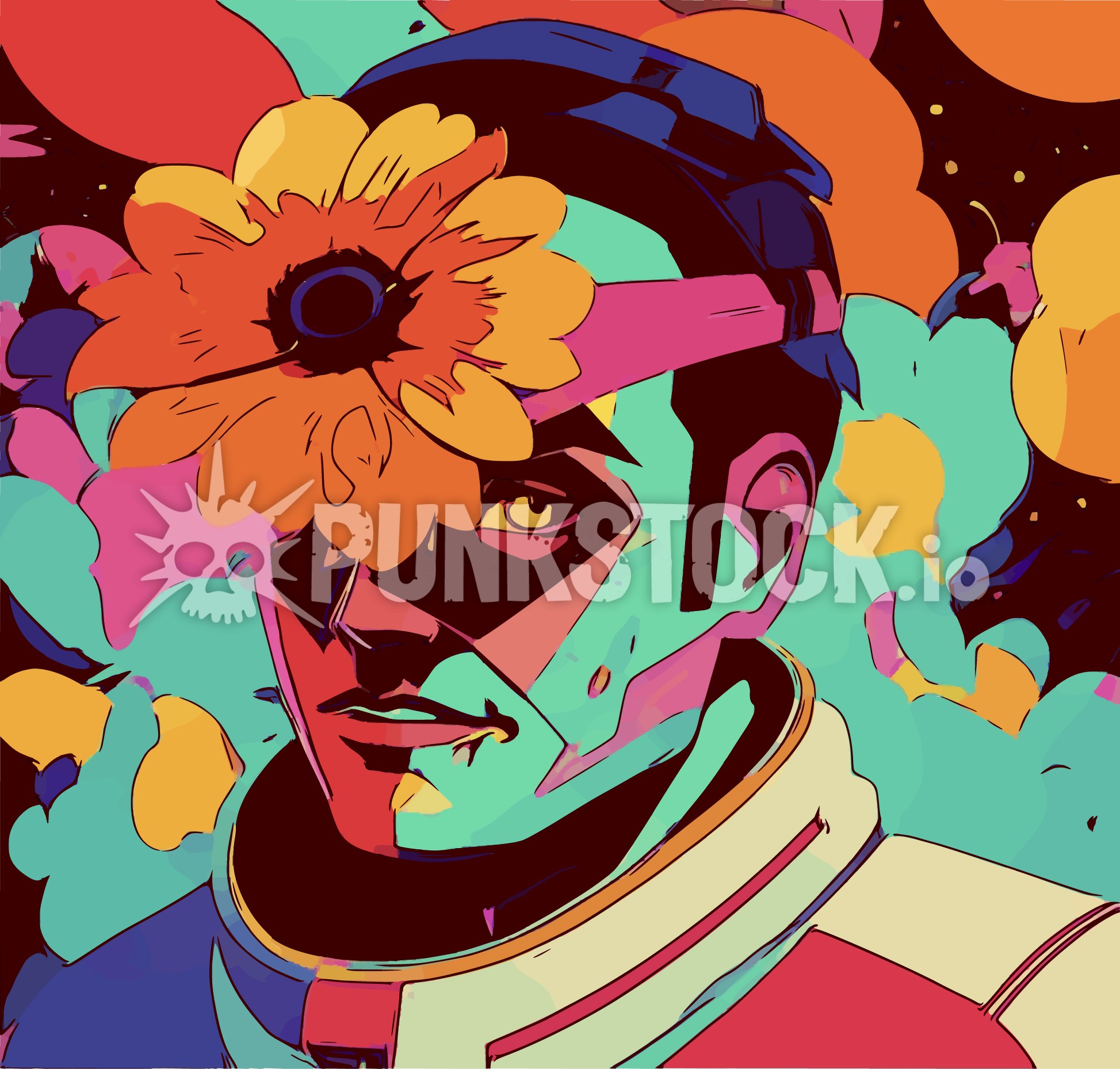 Man guy astronaut vector graphic