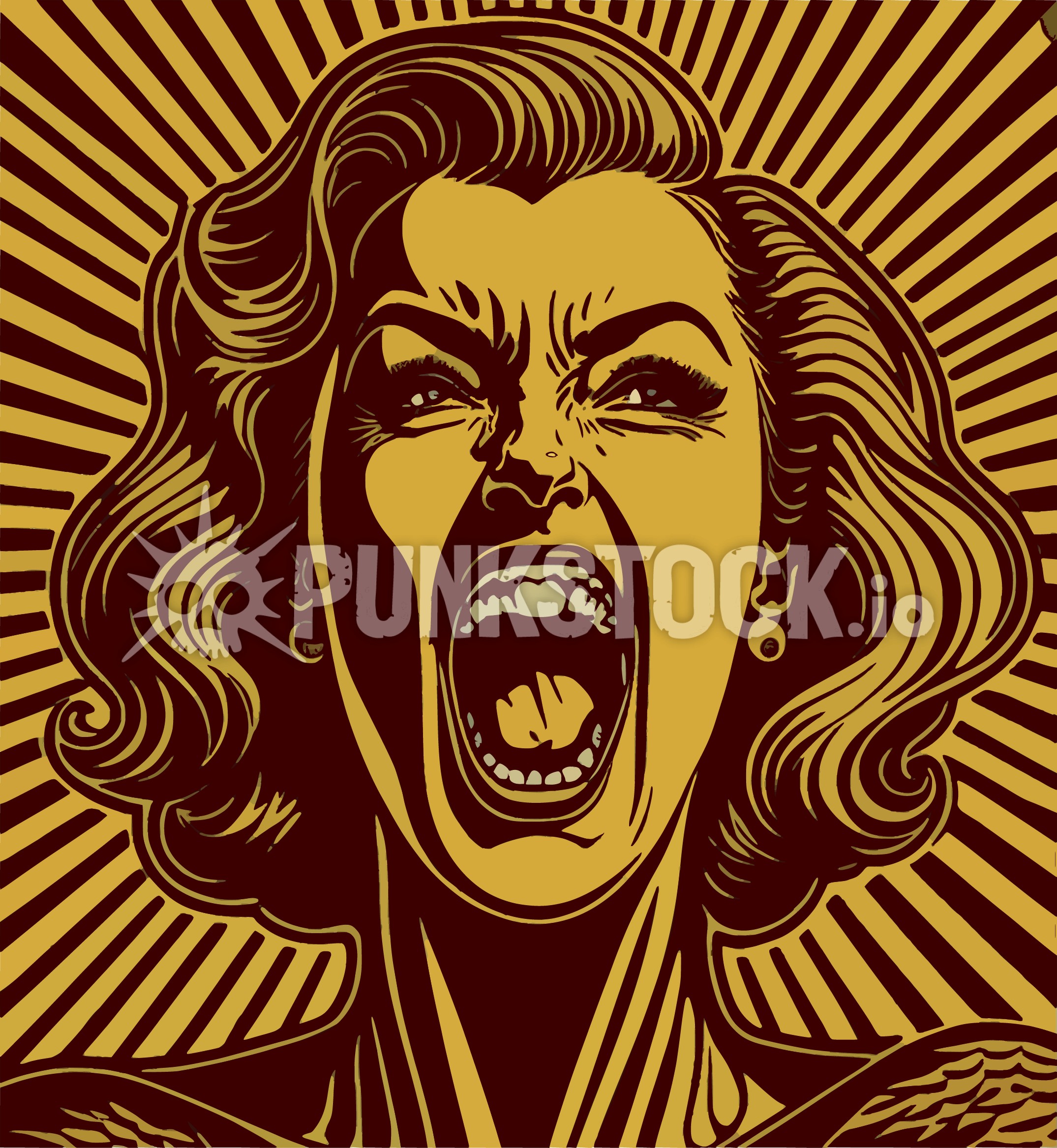 Cartoon sunburst starburst vector graphic