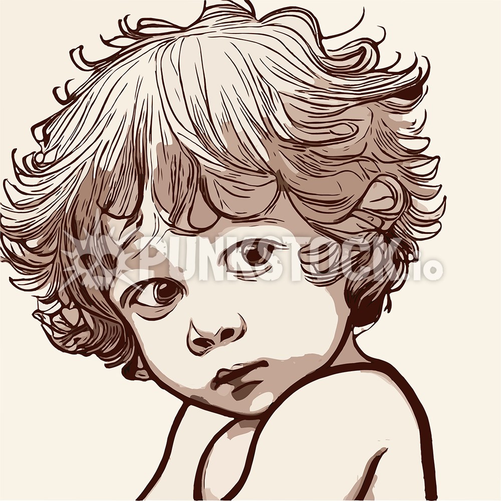 Kid toddler baby vector graphic
