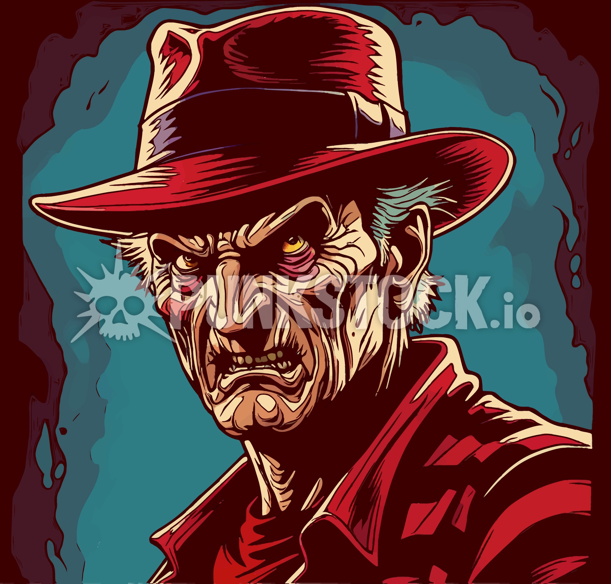 Freddy kruger krueger vector graphic