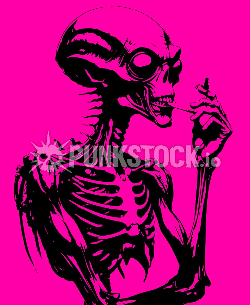 Alien aliens smoke vector graphic