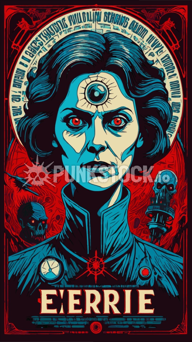 Woman poster movie vector graphic