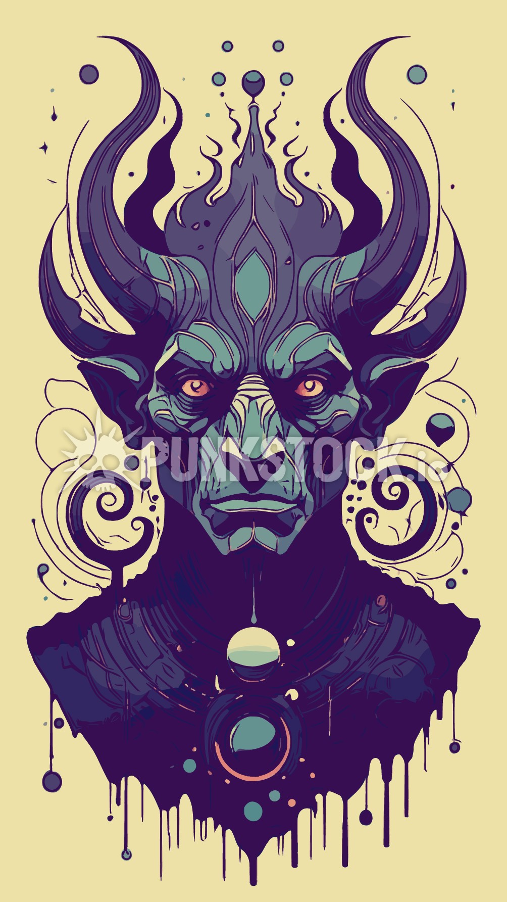 Devil demon horn vector graphic