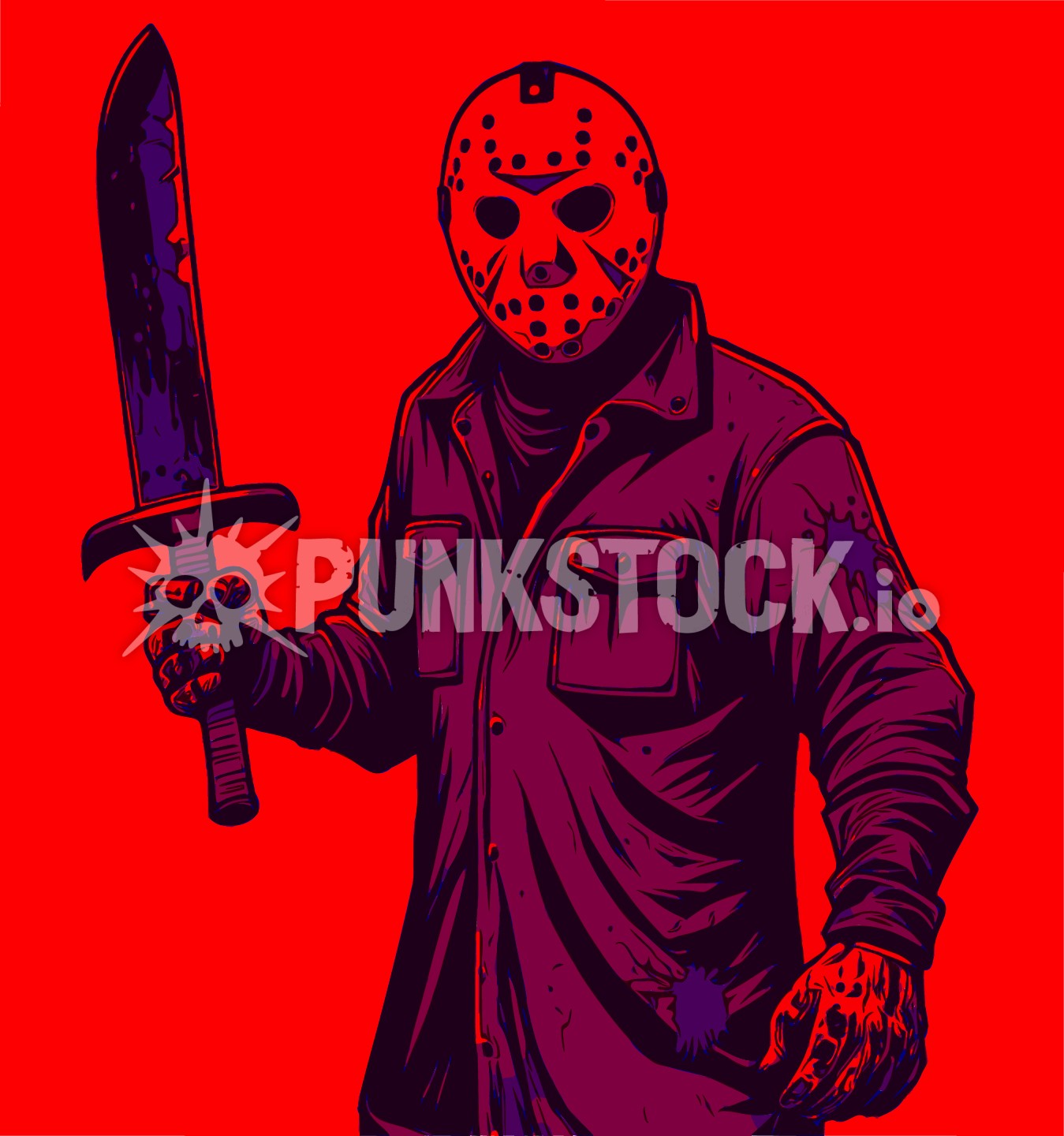 Horror movie villain vector graphic