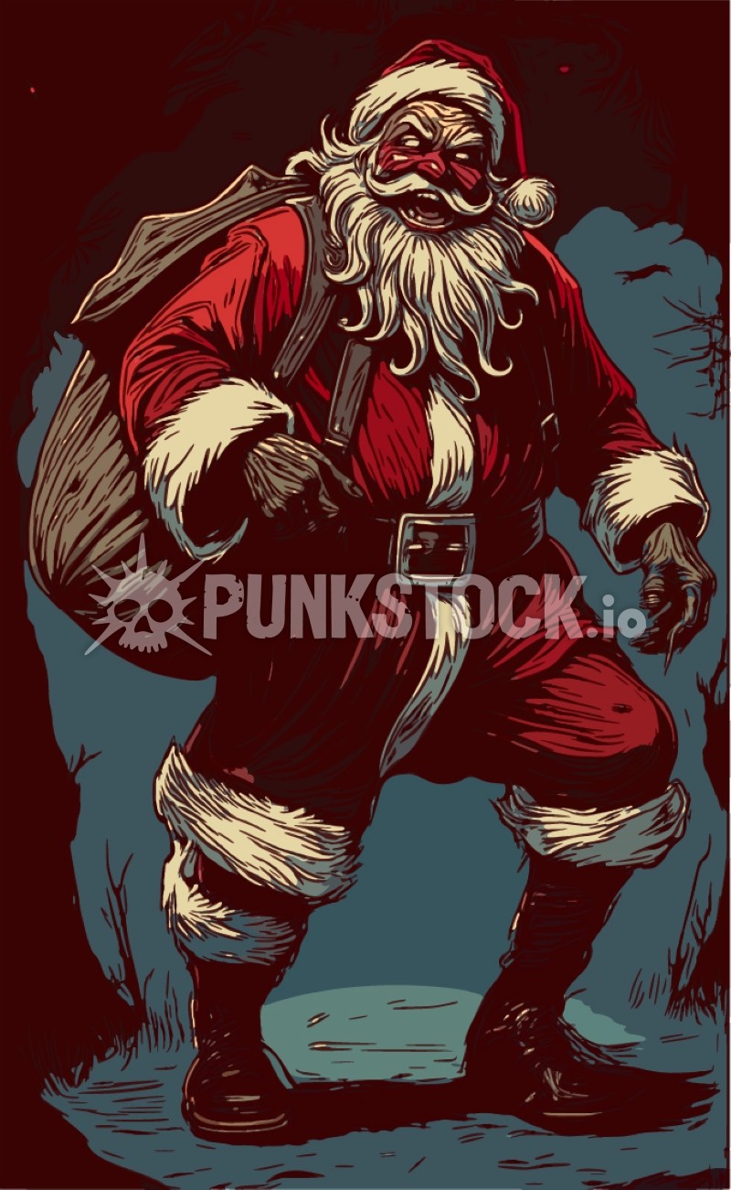 Santa claus xmas vector graphic