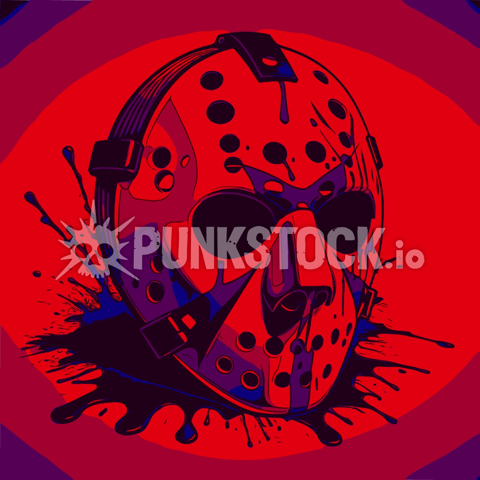 Horror movie villain vector graphic
