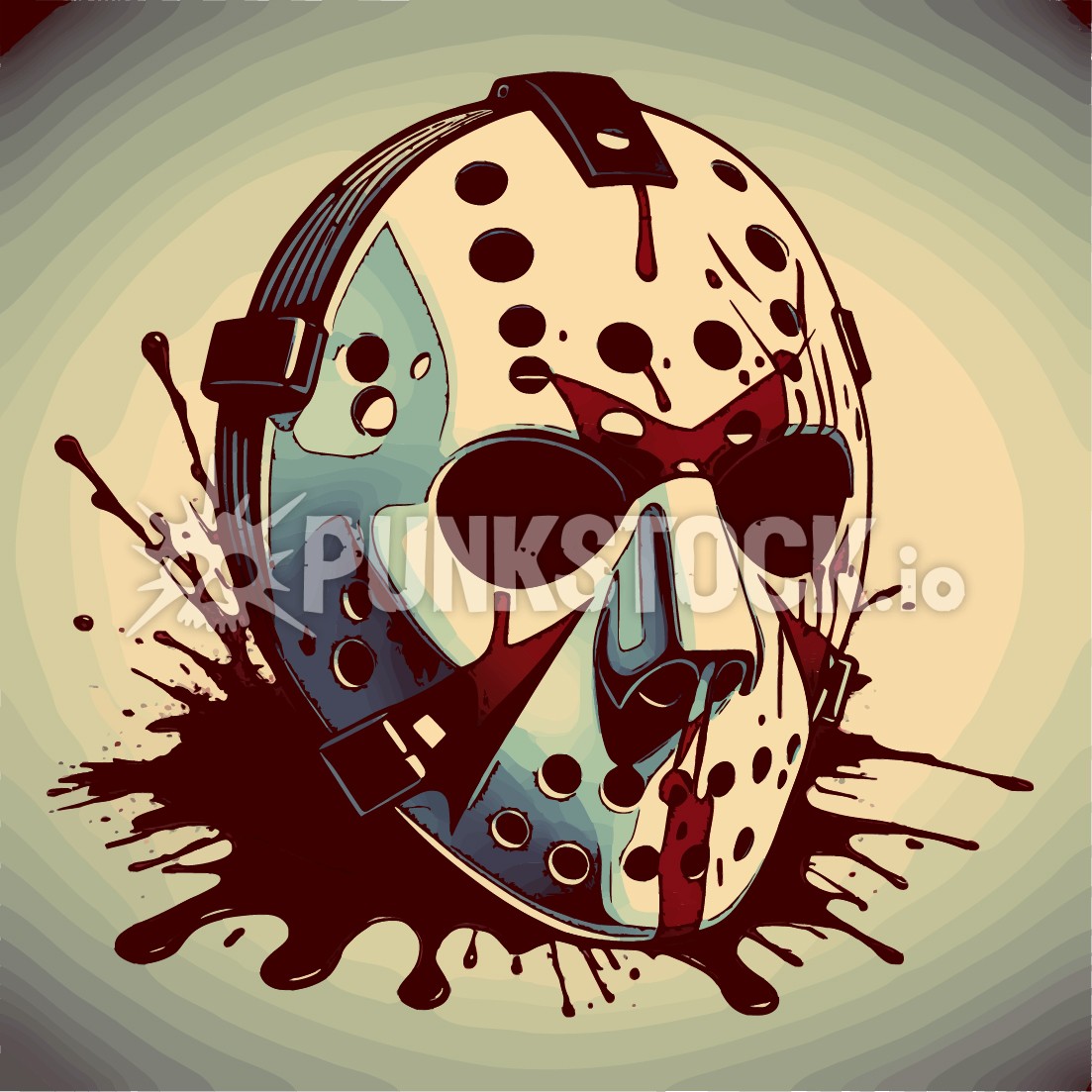 Horror movie villain vector graphic