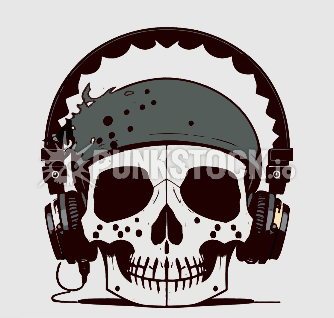Skull skulls music vector graphic