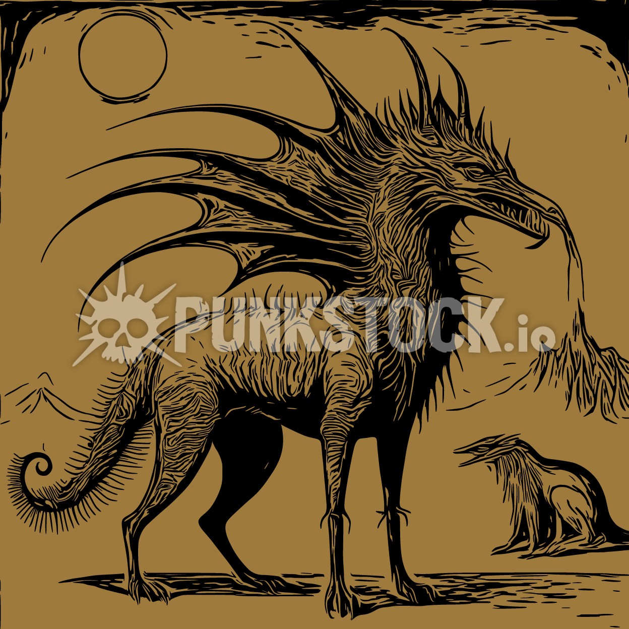 Mythical mystical animal vector graphic