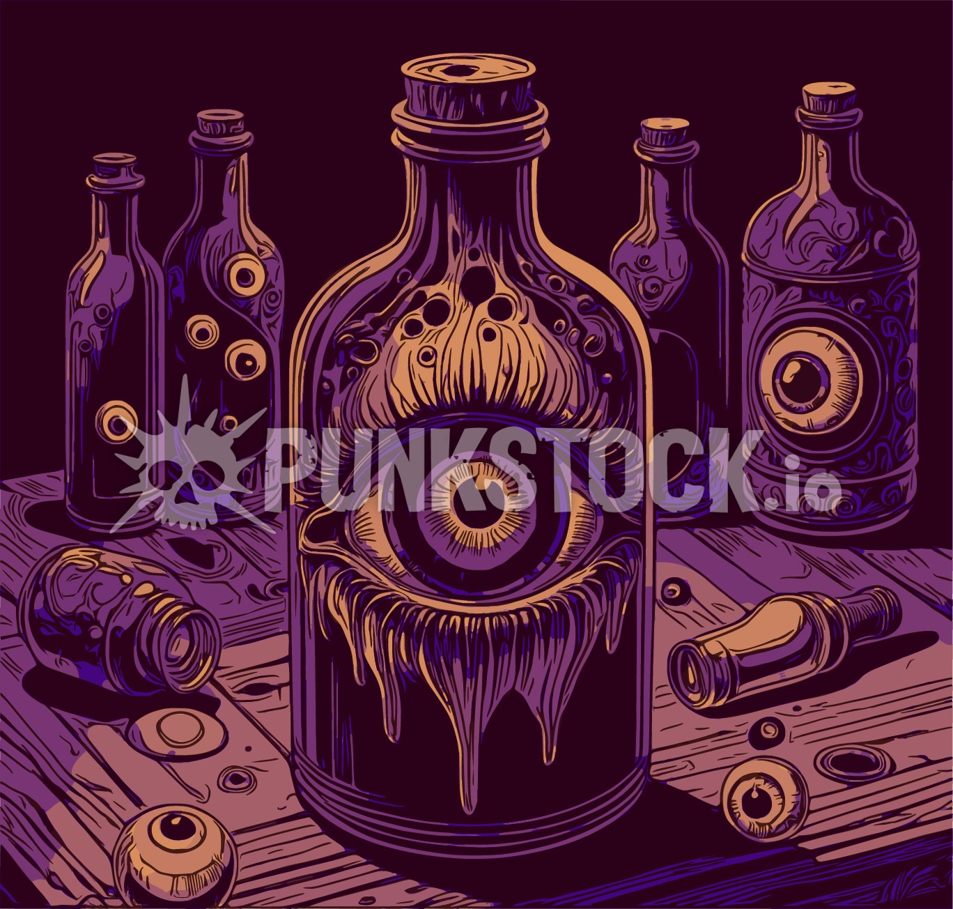 Bottle bottles potion vector graphic