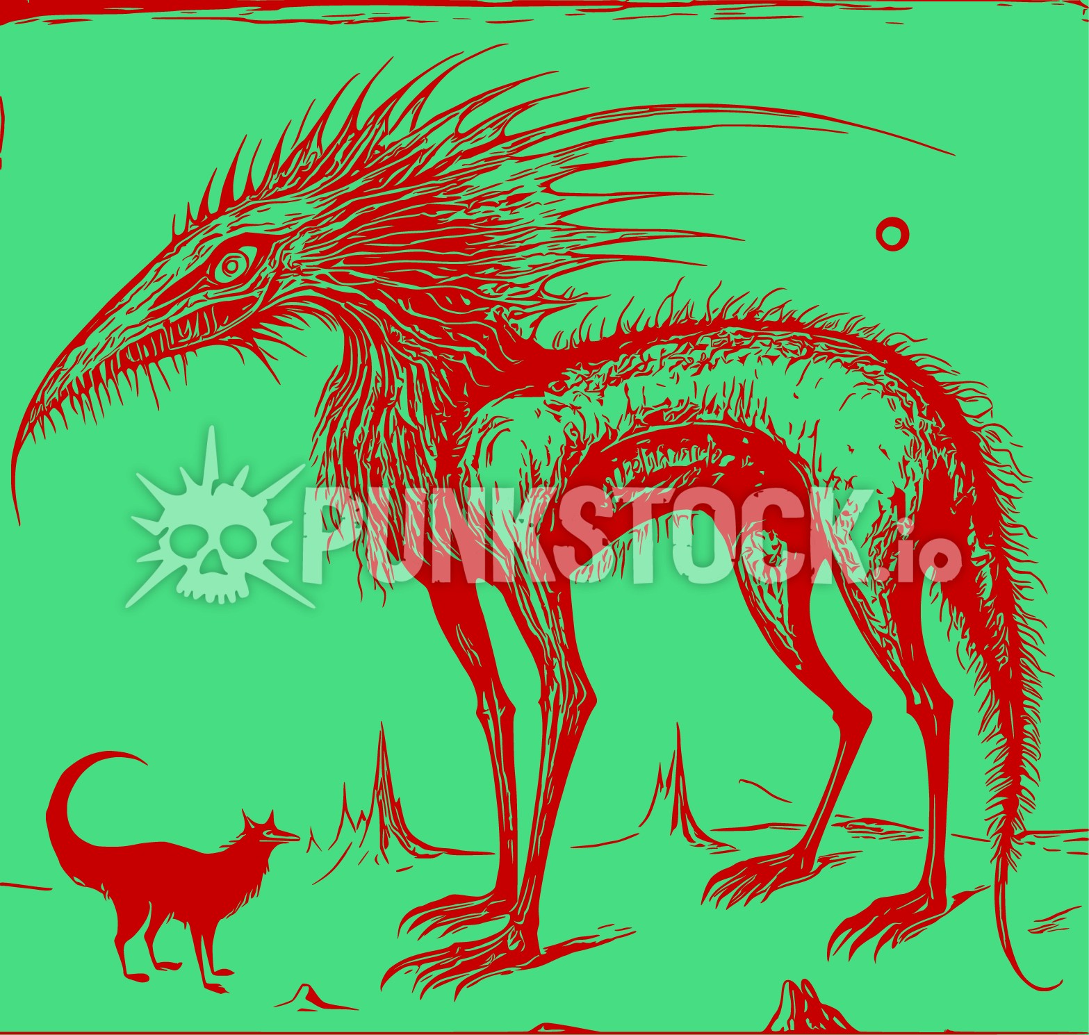 Mythical mystical animal vector graphic
