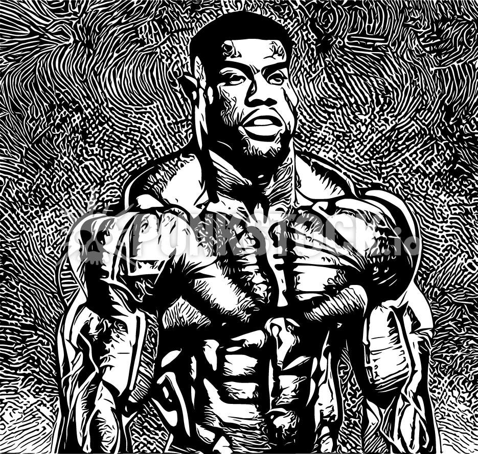 Man guy big vector graphic