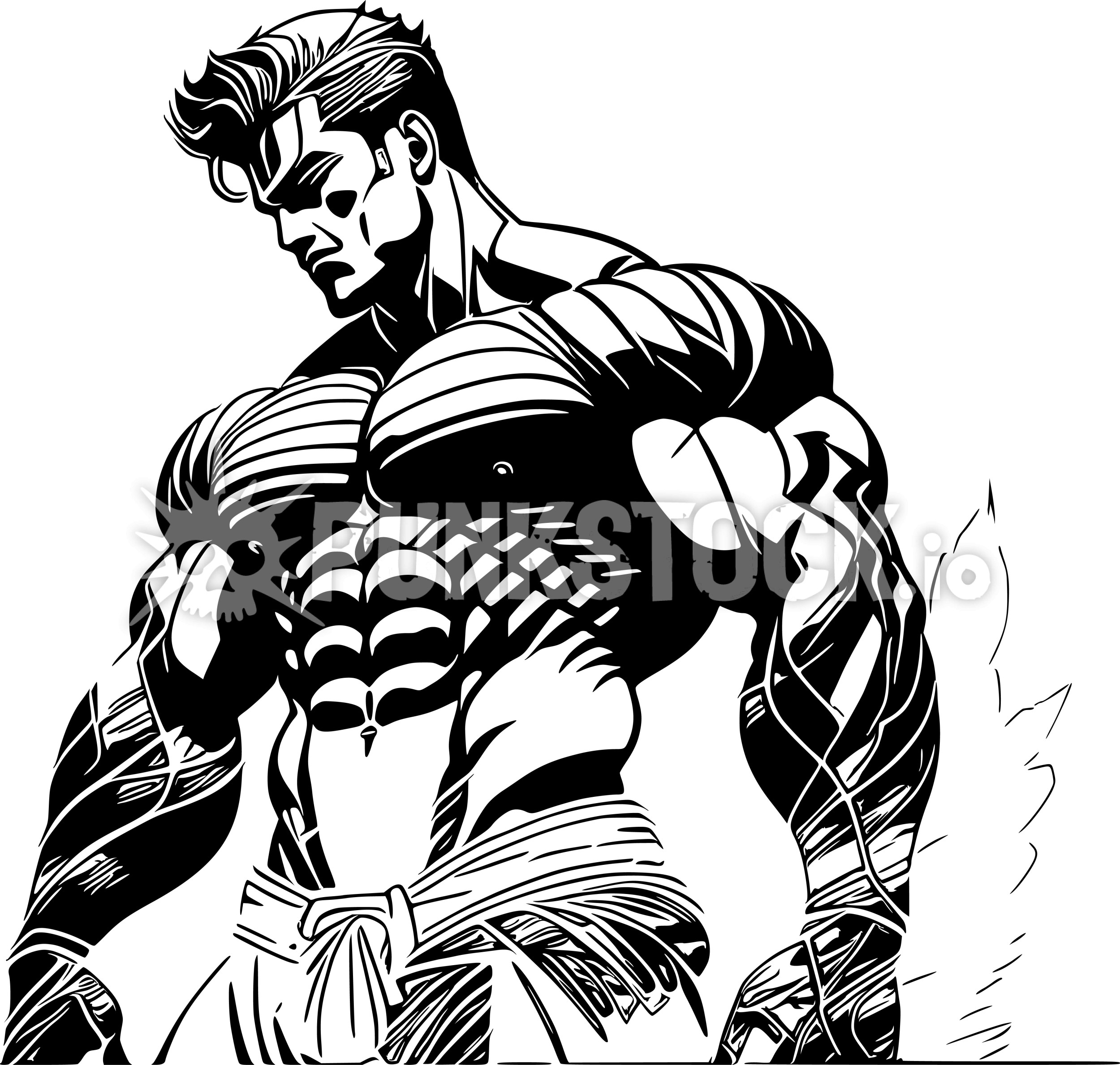 Man guy big vector graphic