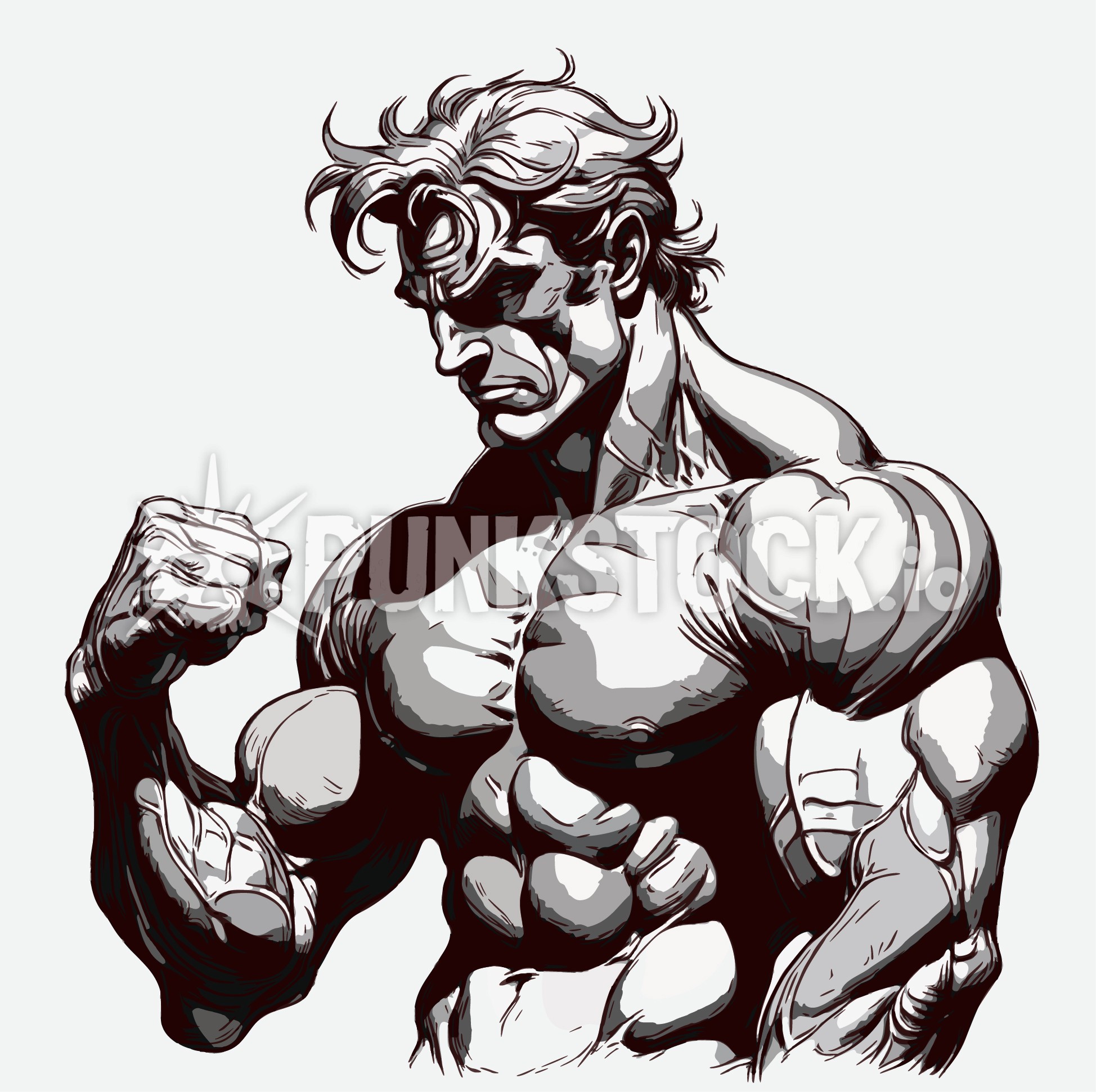 Man guy big vector graphic