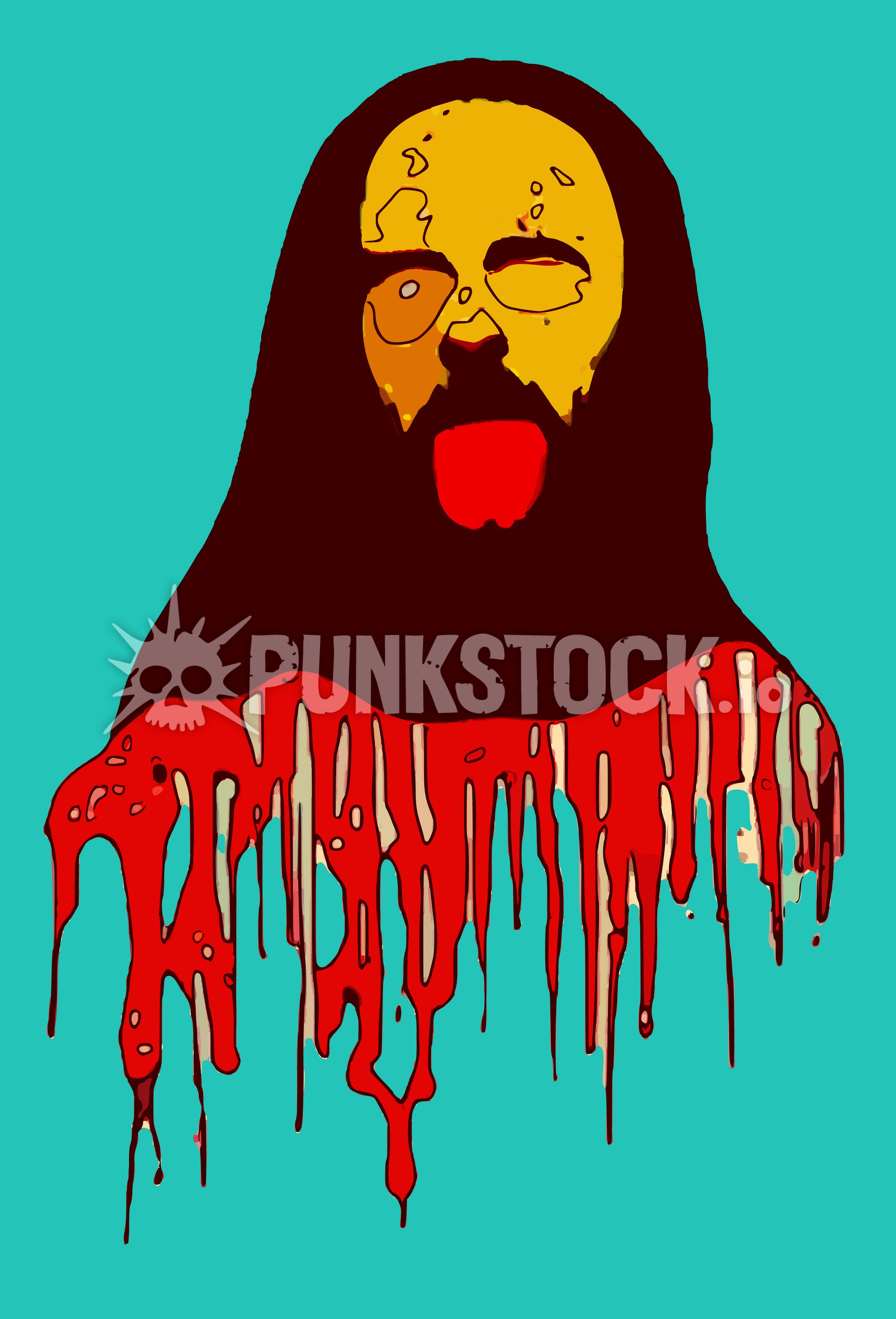 Man guy blood vector graphic