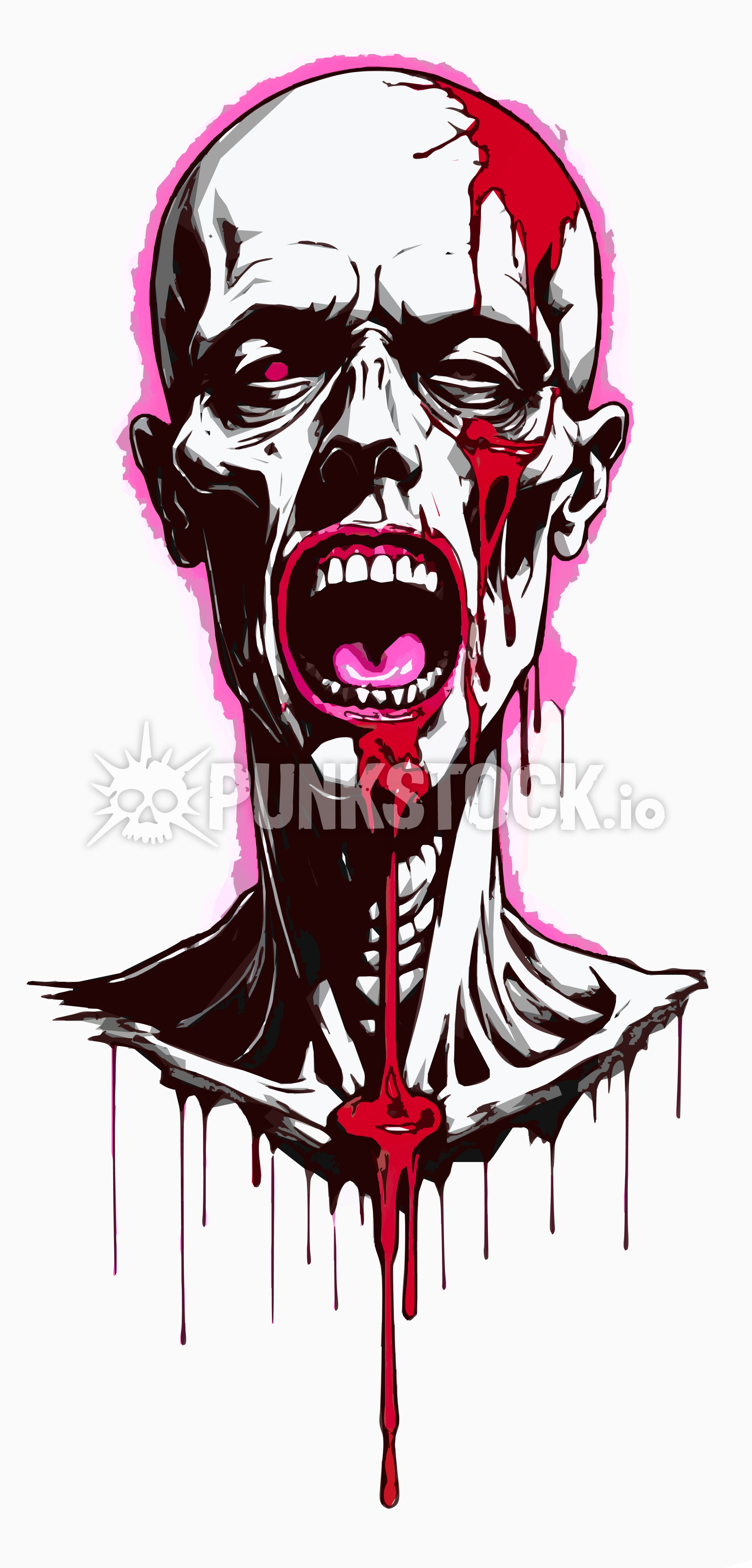 Zombie zombies scream vector graphic