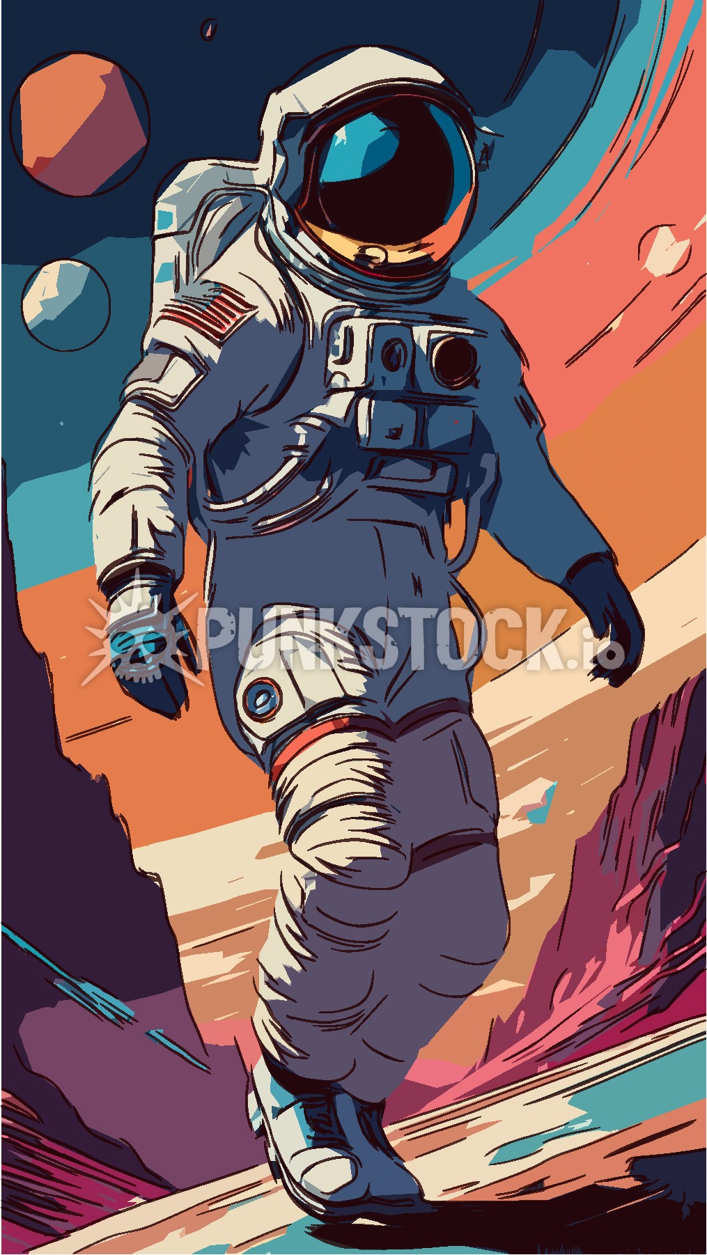 Astronaut astronaught space vector graphic
