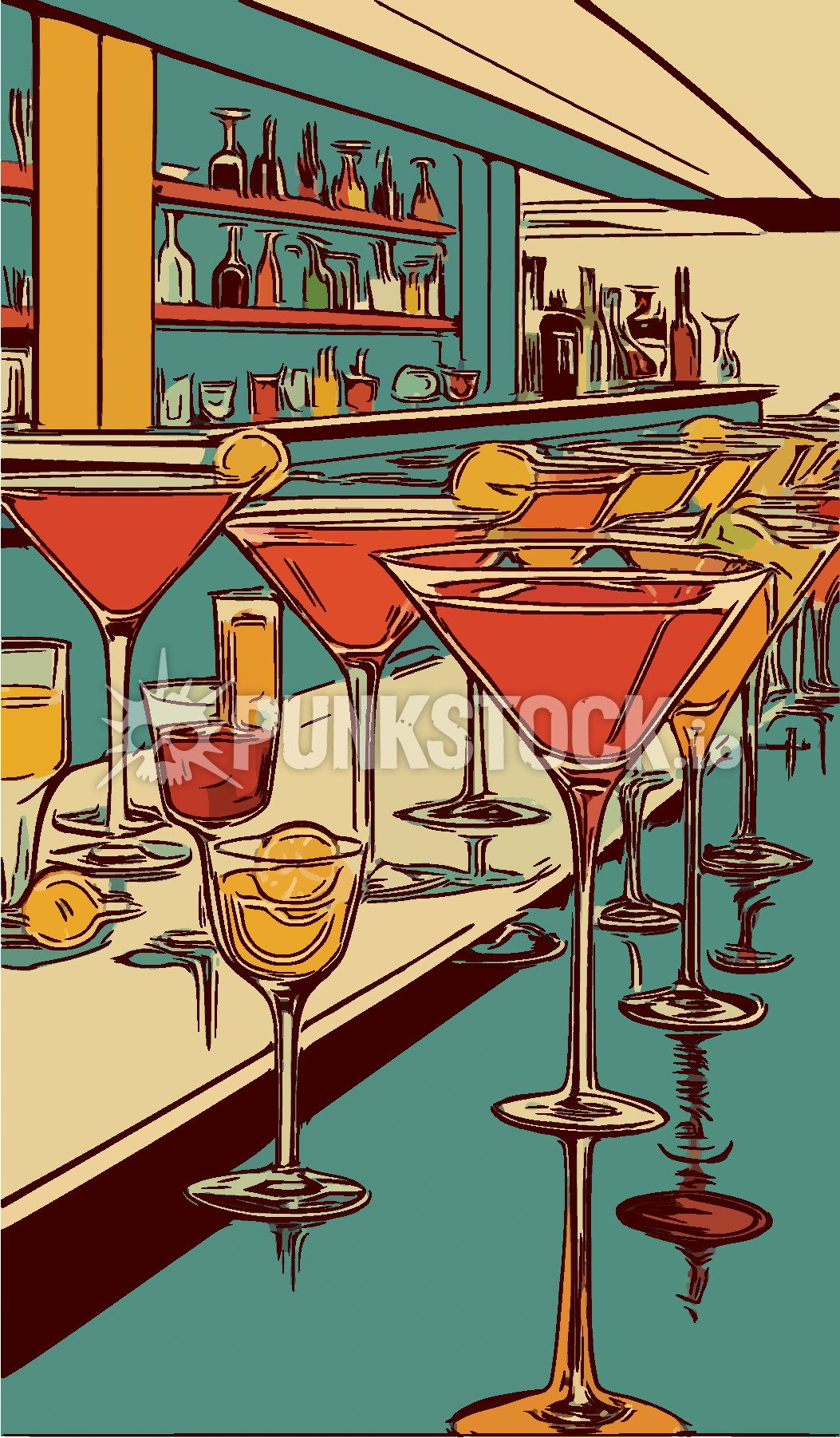 Cocktail cocktails drink vector graphic