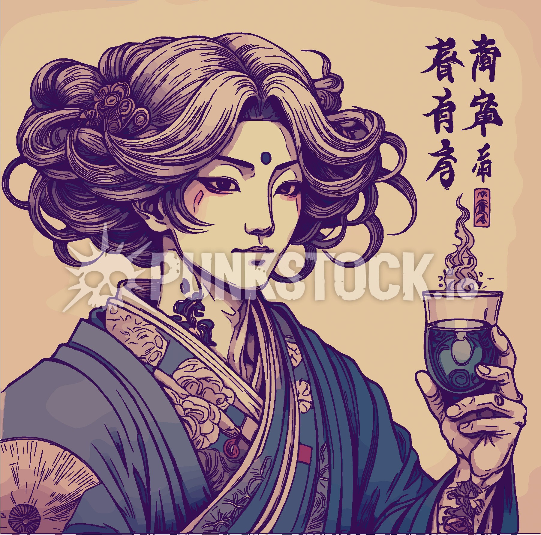 Old drink cocktail vector graphic