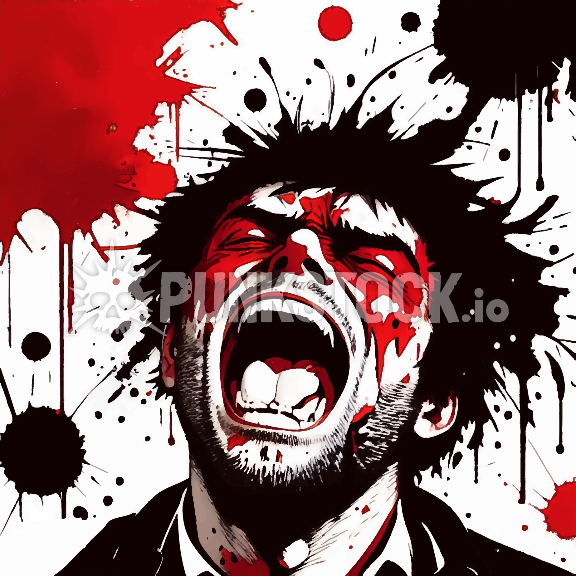 Man guy head vector graphic