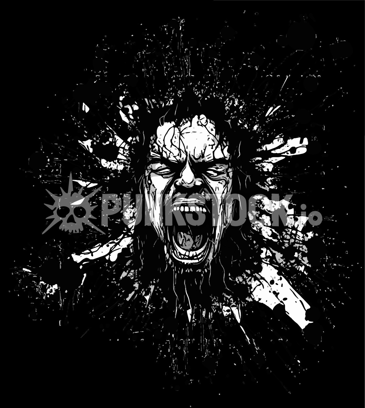 Man guy head vector graphic