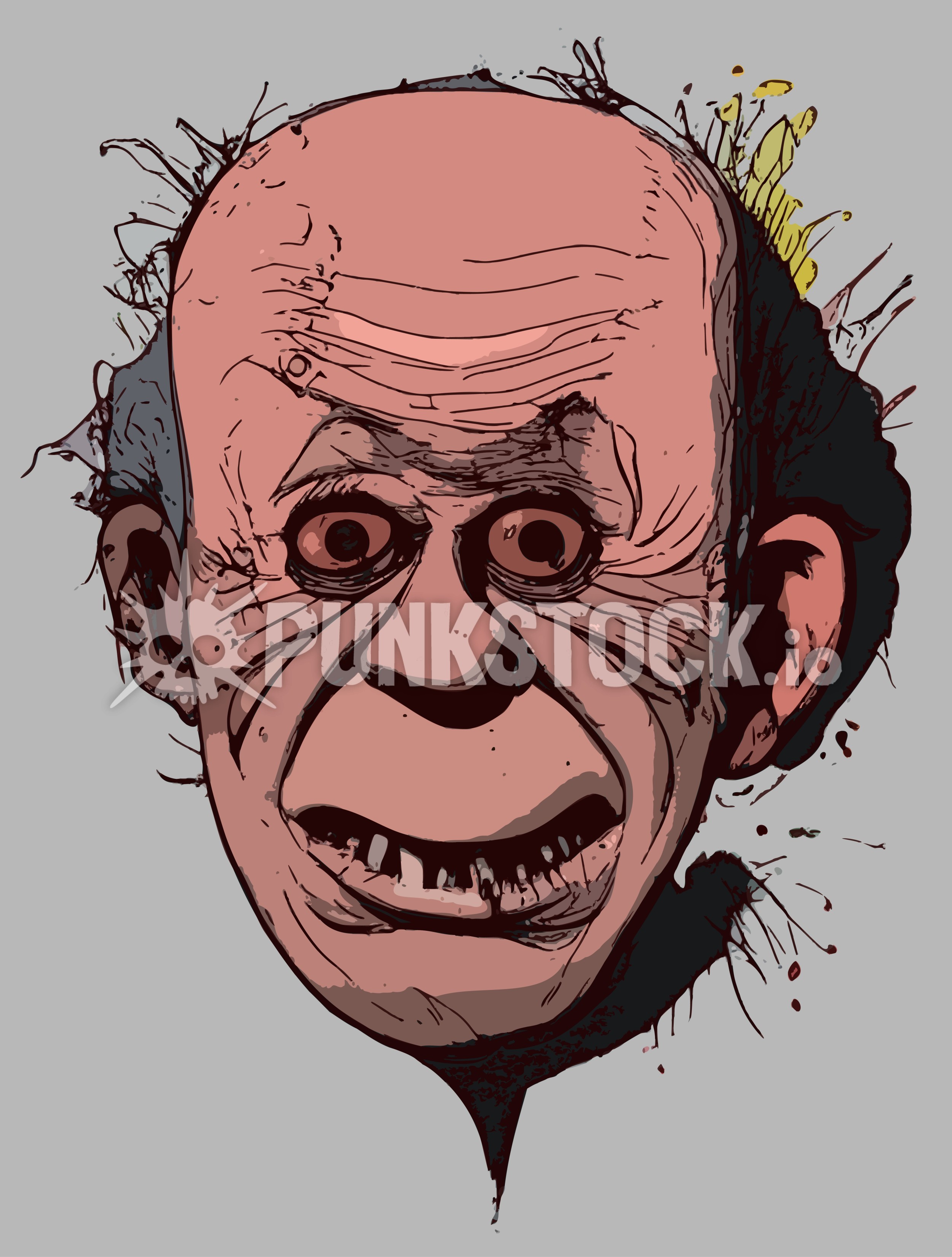 Head face man vector graphic