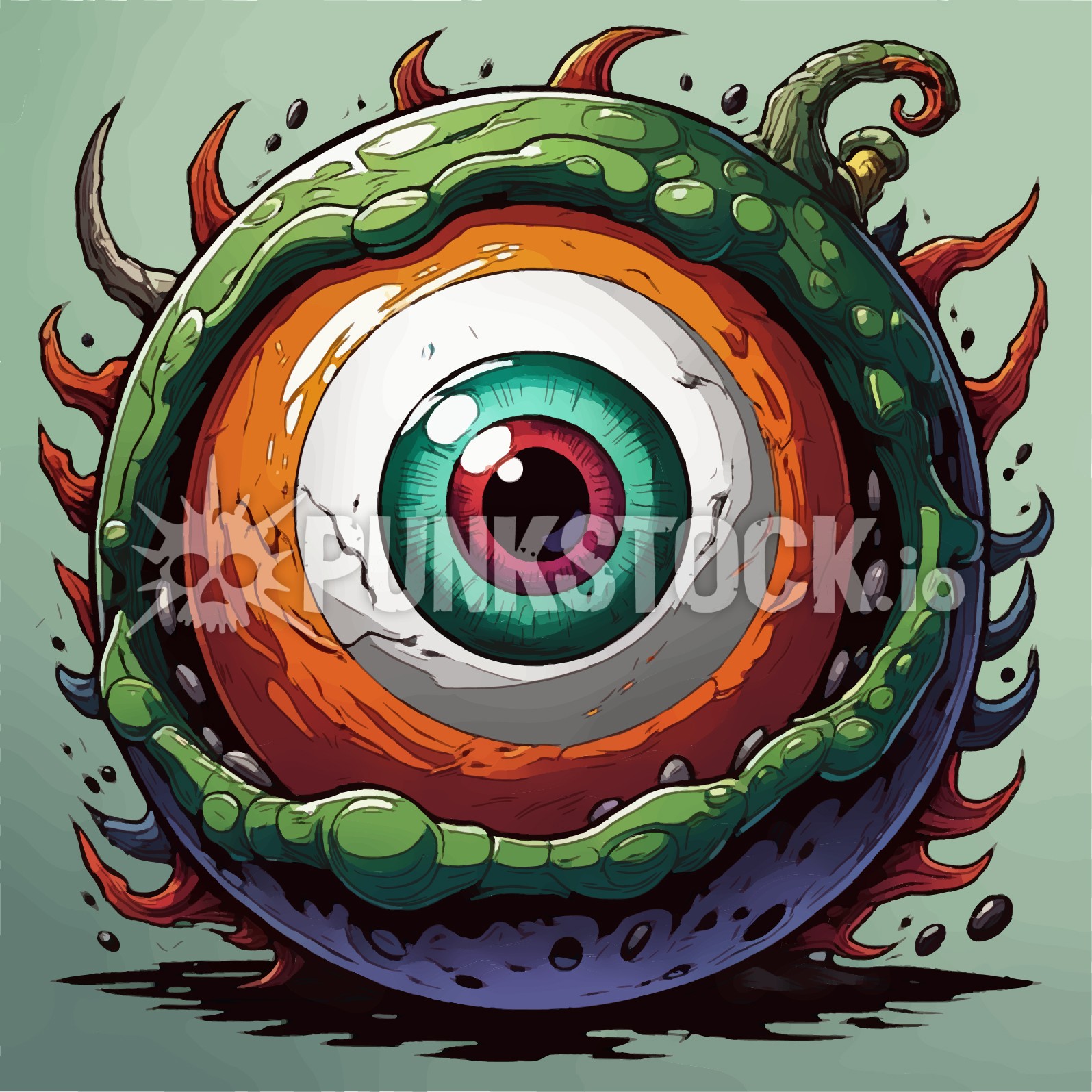 Big eyes eye eyeball vector graphic