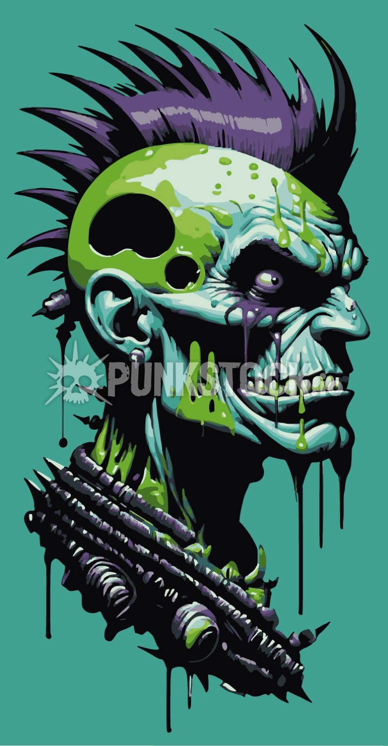 Side sideview zombie vector graphic