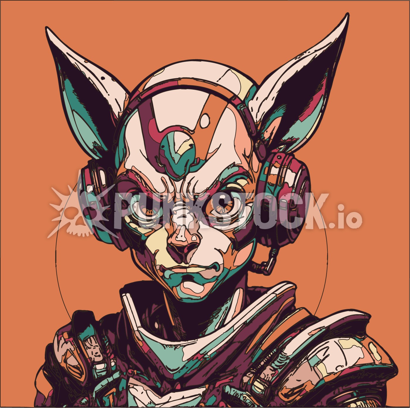 Bunny rabbit ears vector graphic