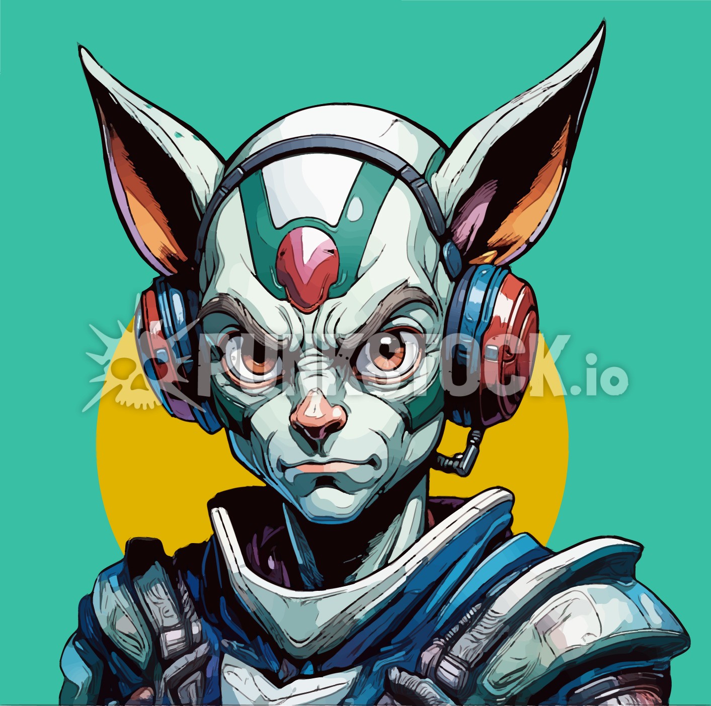 Bunny rabbit ears vector graphic