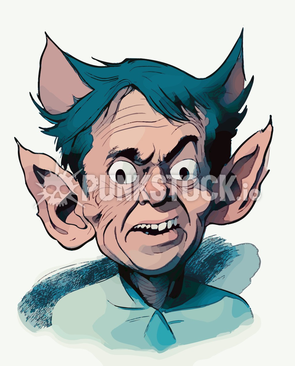 Ears big ears cartoon vector graphic