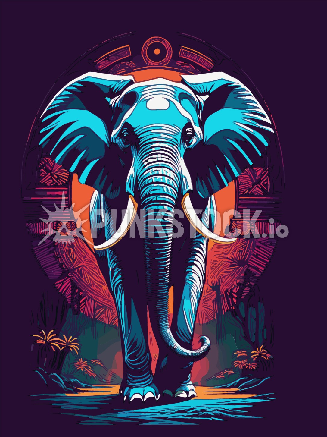 Wild animal africa vector graphic