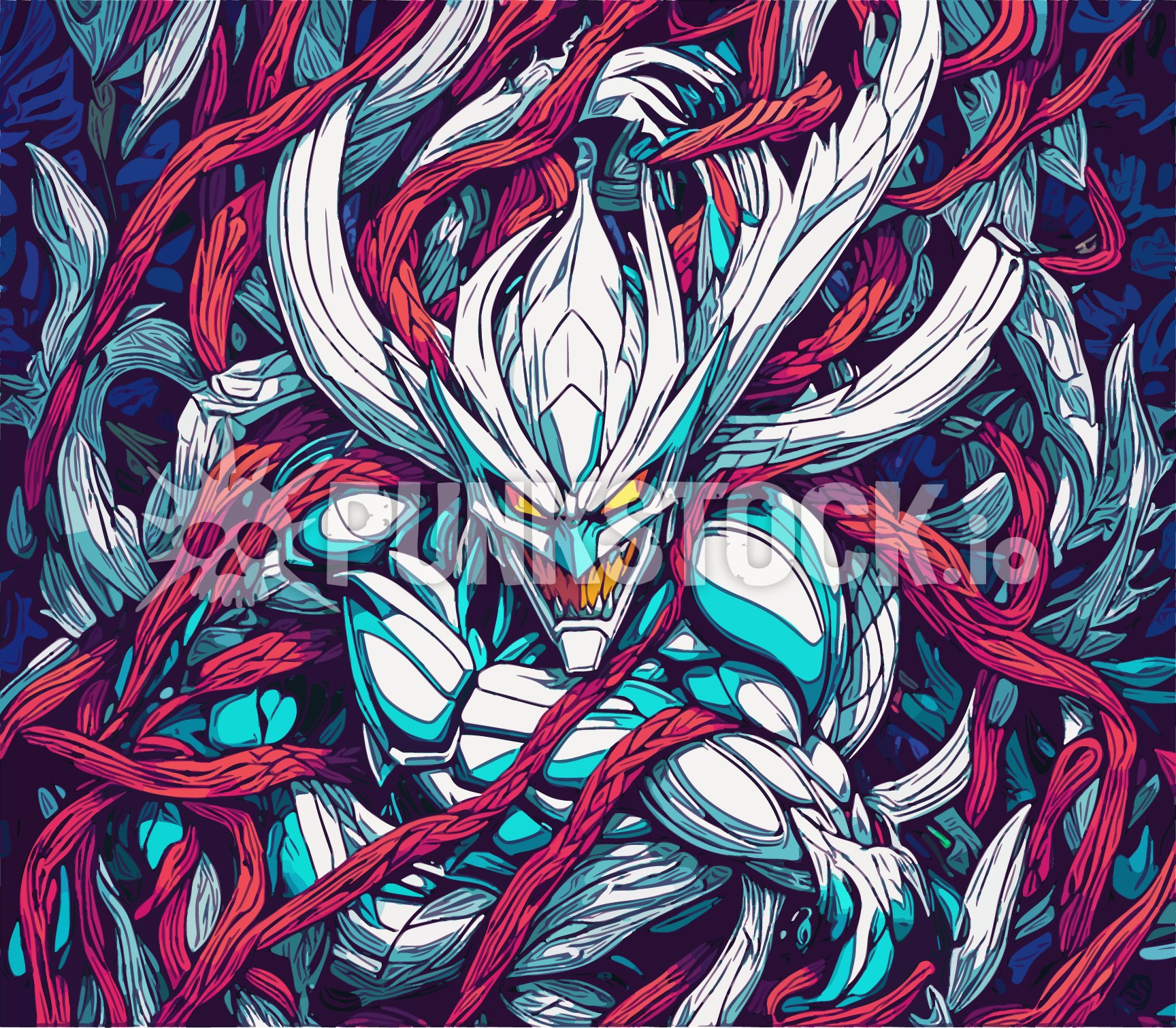 String strings background vector graphic
