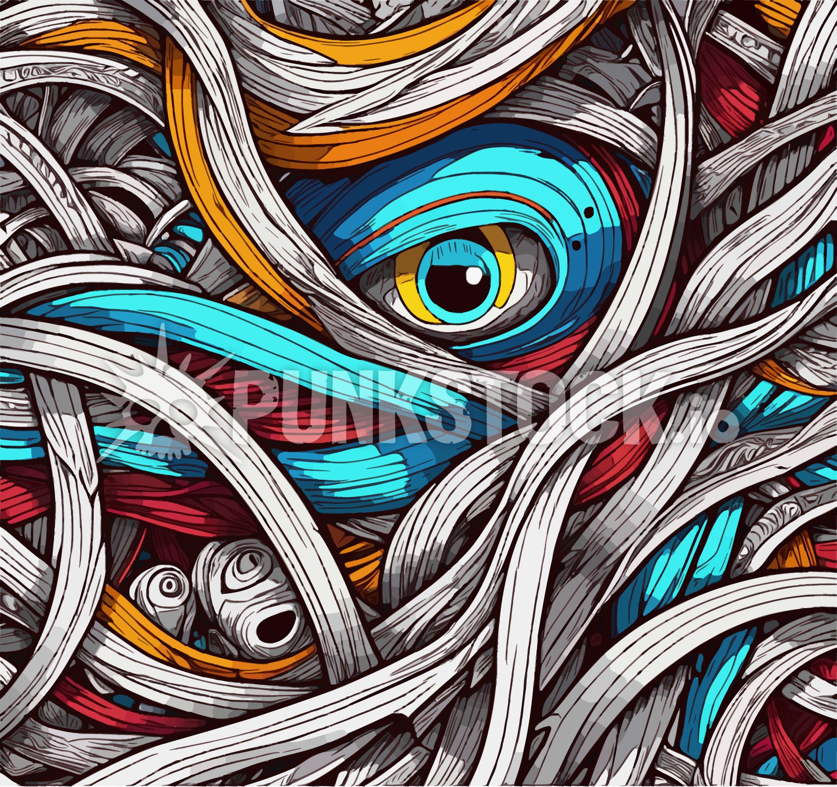 String background strings vector graphic