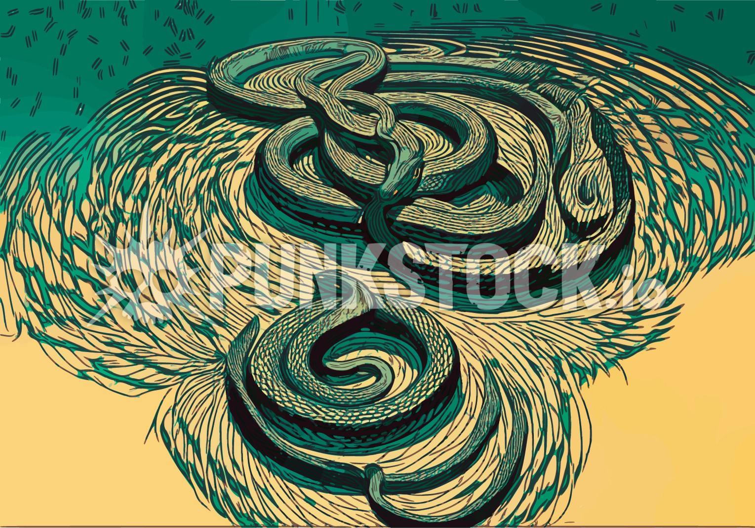 Snake snakes reptile vector graphic