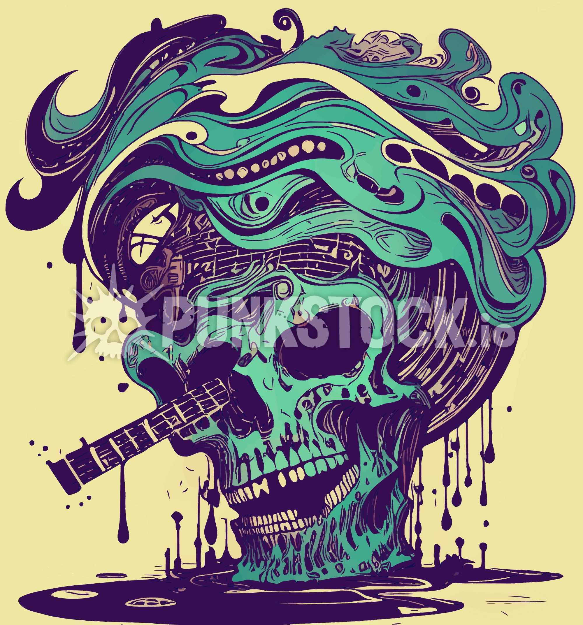 Punk sludge ooze vector graphic