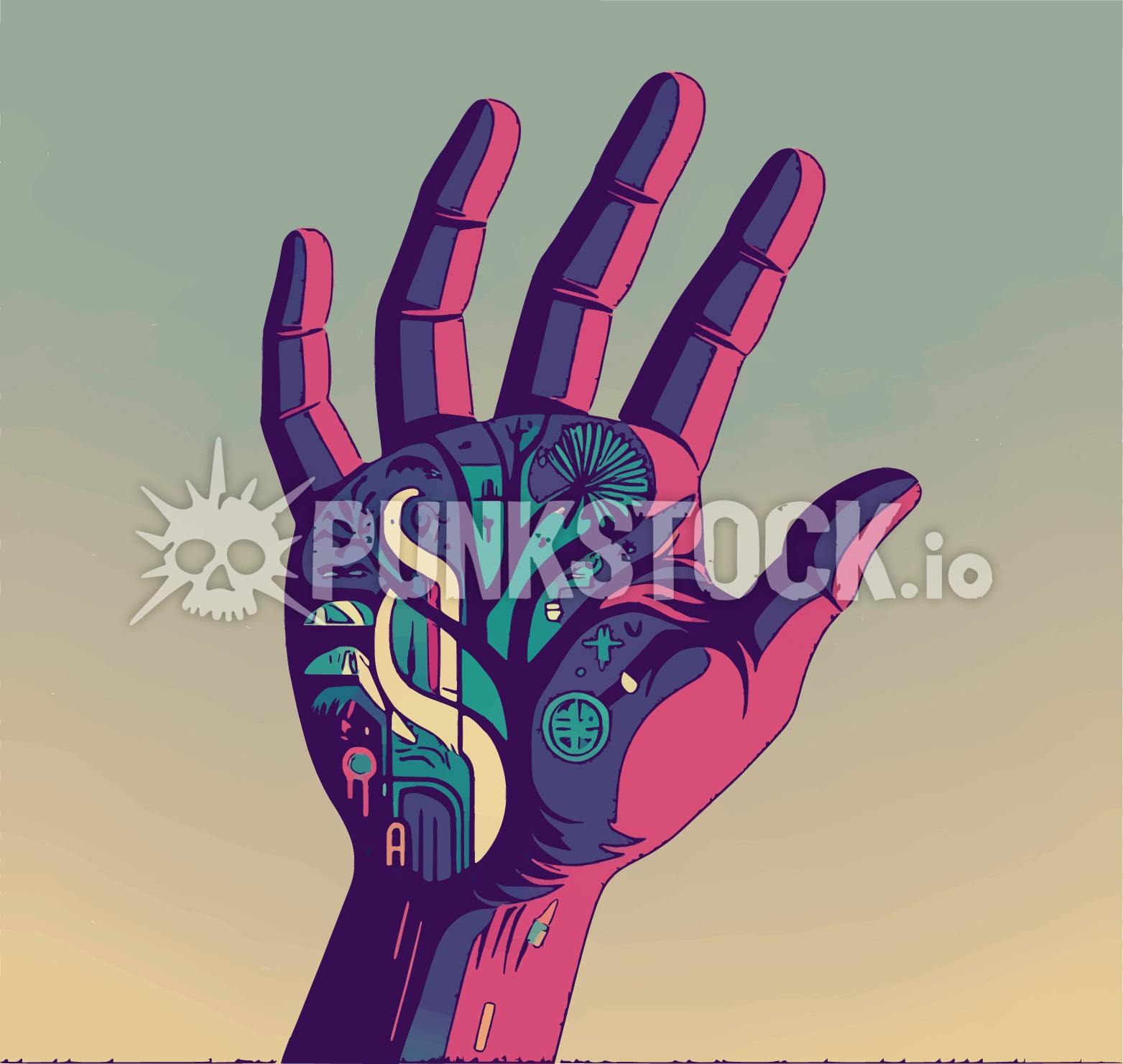Hand hands finger vector graphic