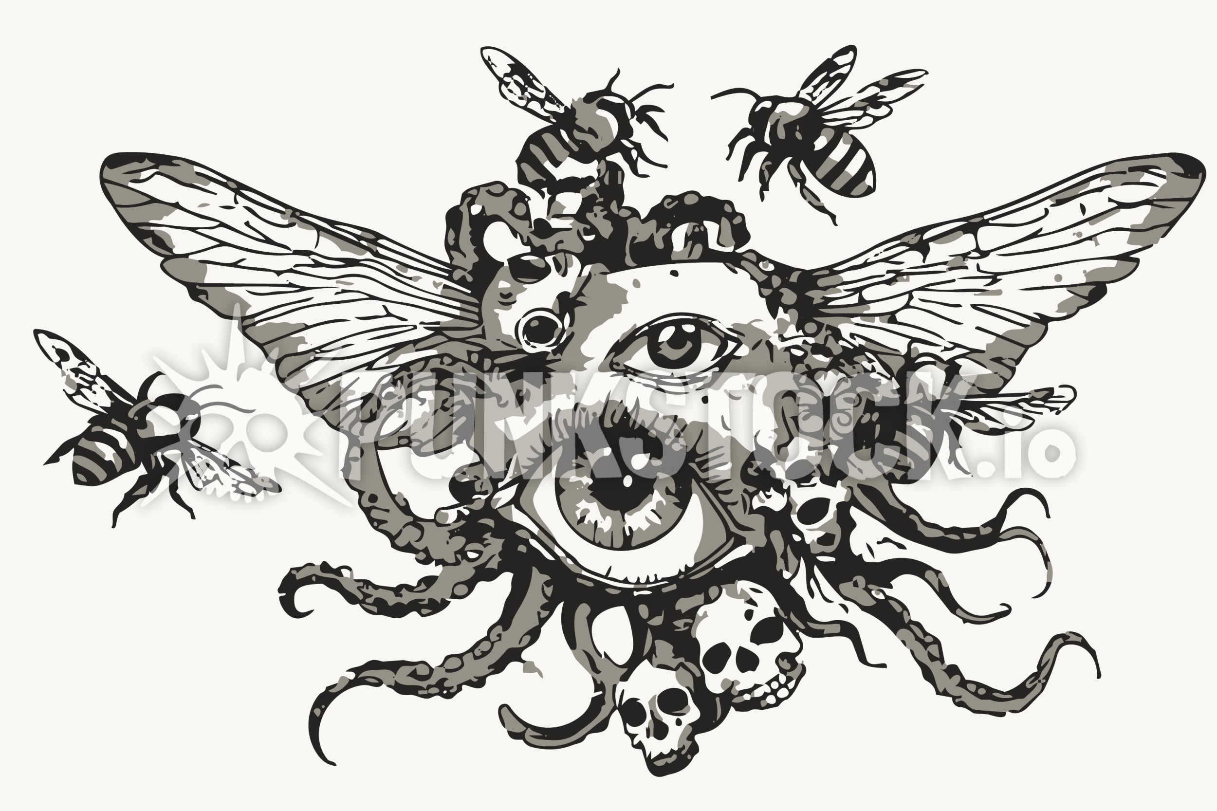 Abstract eye eyes vector graphic