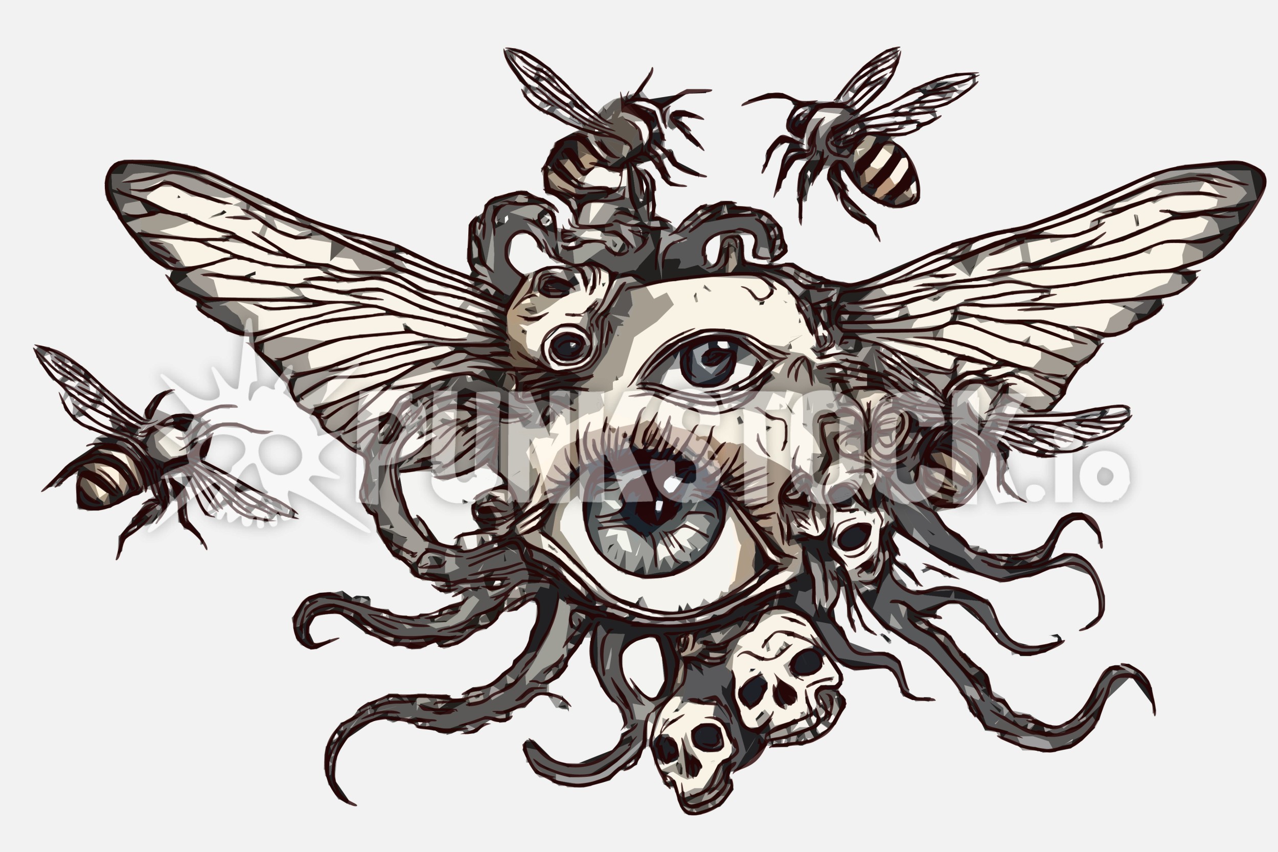 Cluster clustered ball vector graphic
