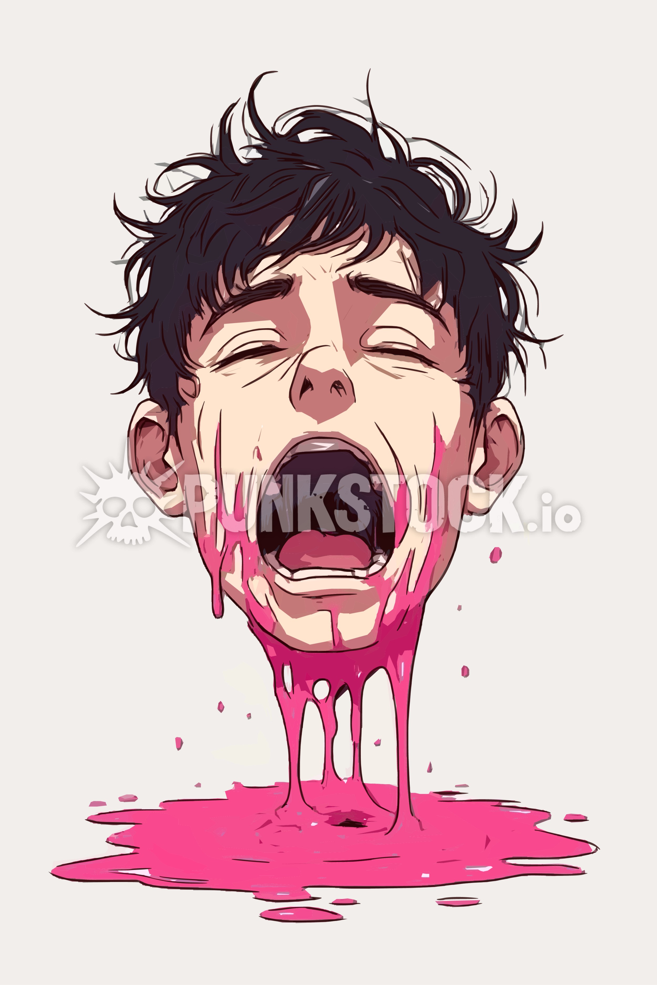 Man guy face vector graphic