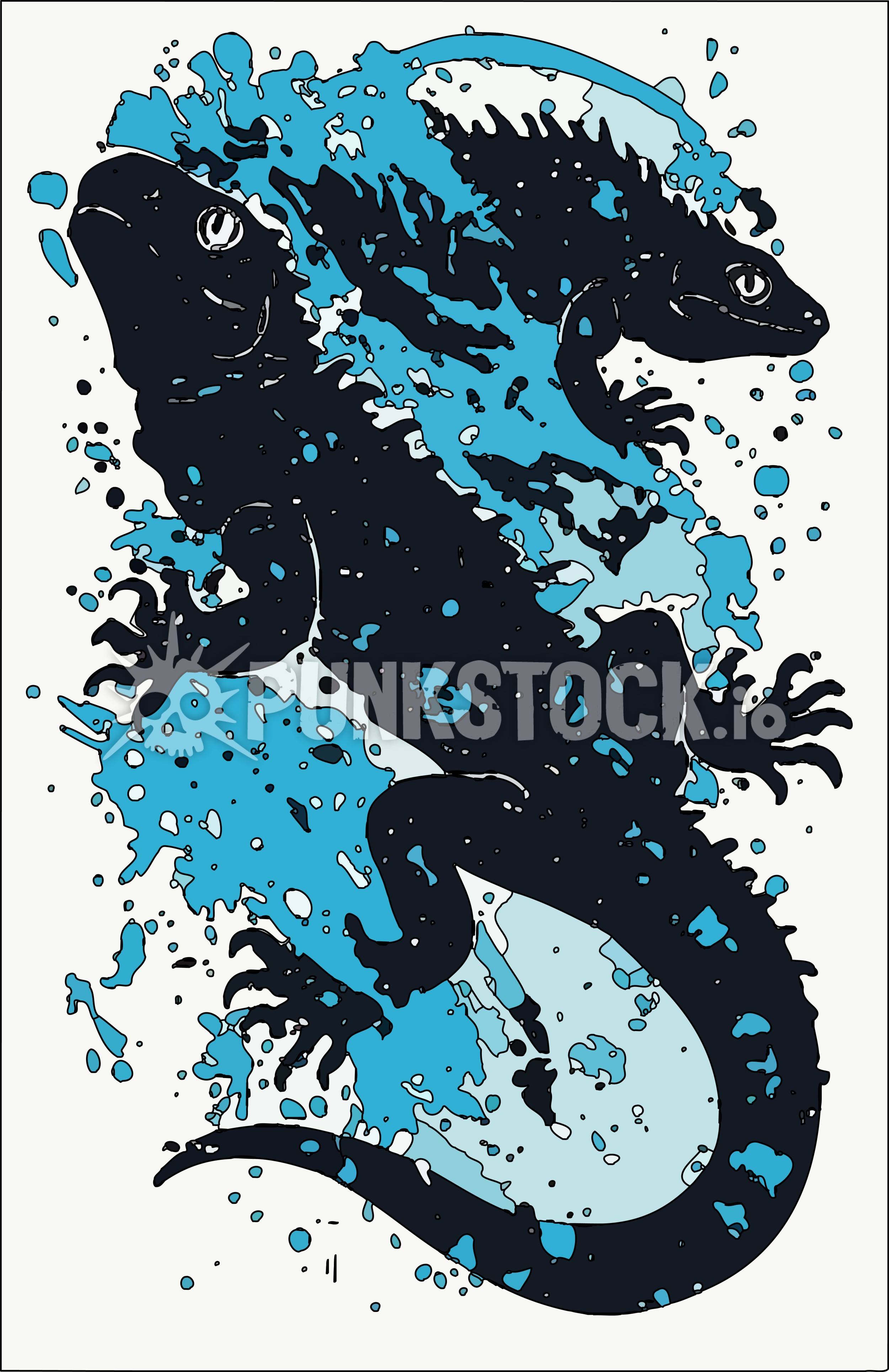 Lizar lizzard lizards vector graphic