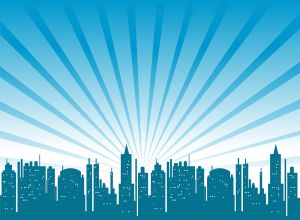 City vector graphic