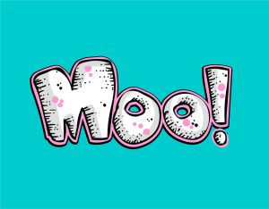 Moo vector graphic