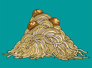 Italian food vector graphic