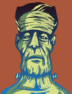 Frankenstein vector graphic