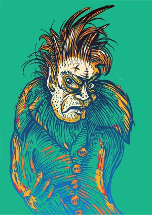 Angry vector graphic
