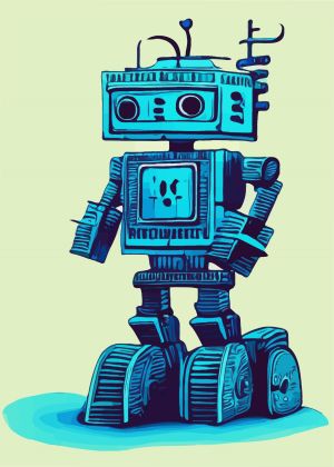 Robot vector graphic