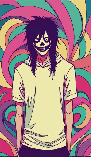 Creepypasta vector graphic