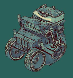 Machine vector graphic
